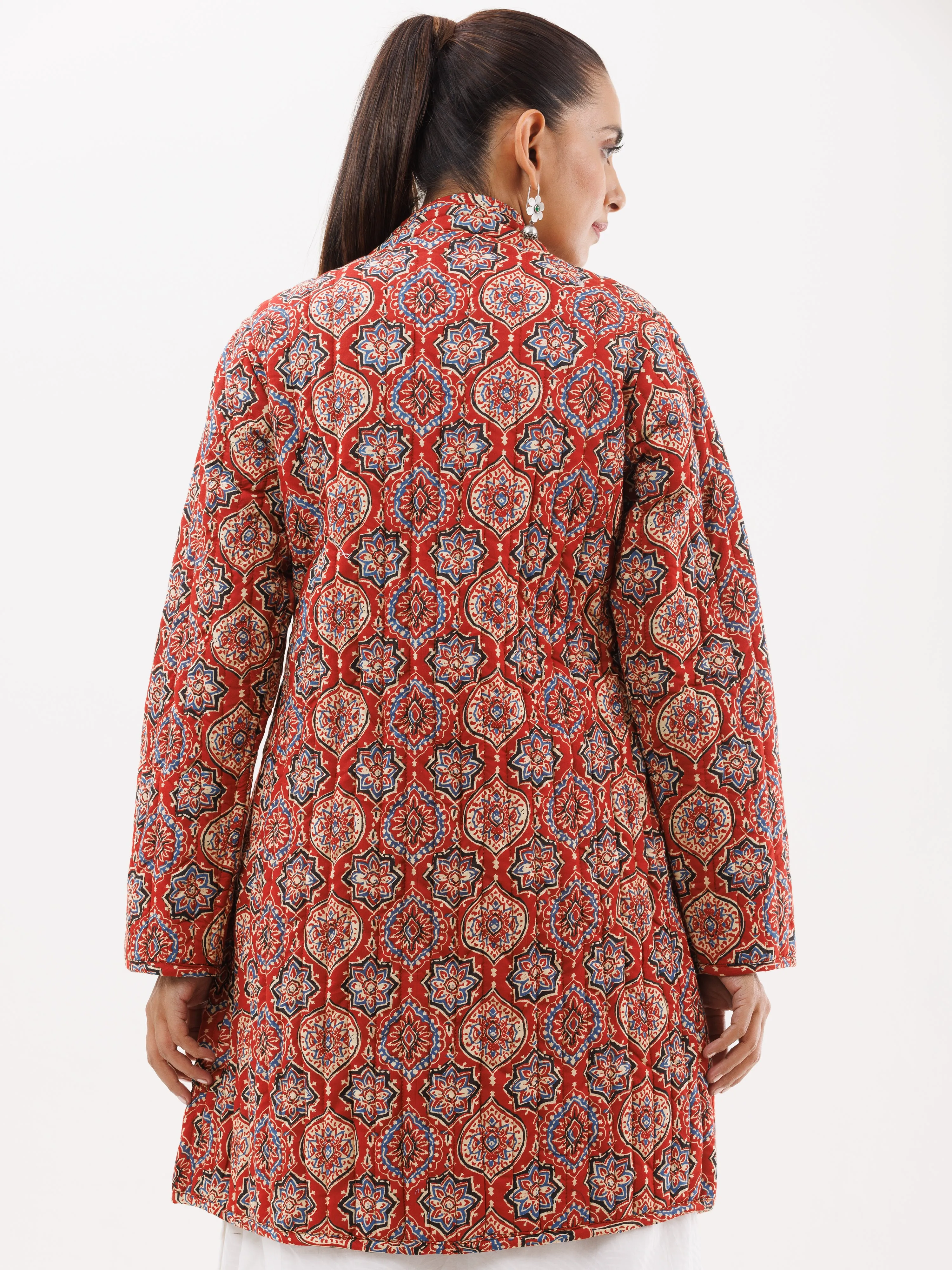 Shishir Reena Ajrakh Quilted Reversible Jacket