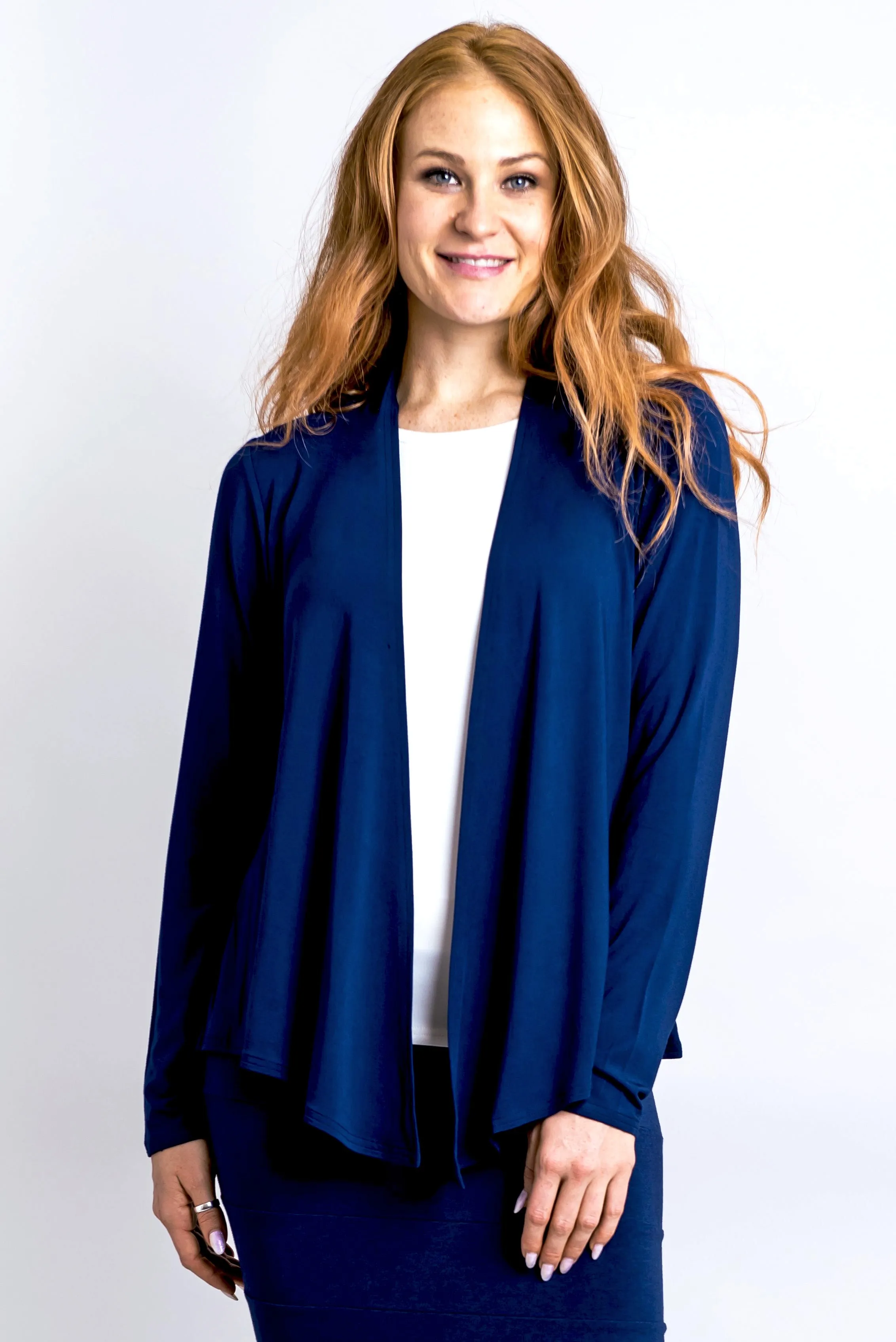 Snooky Jacket, Indigo, Bamboo- Final Sale