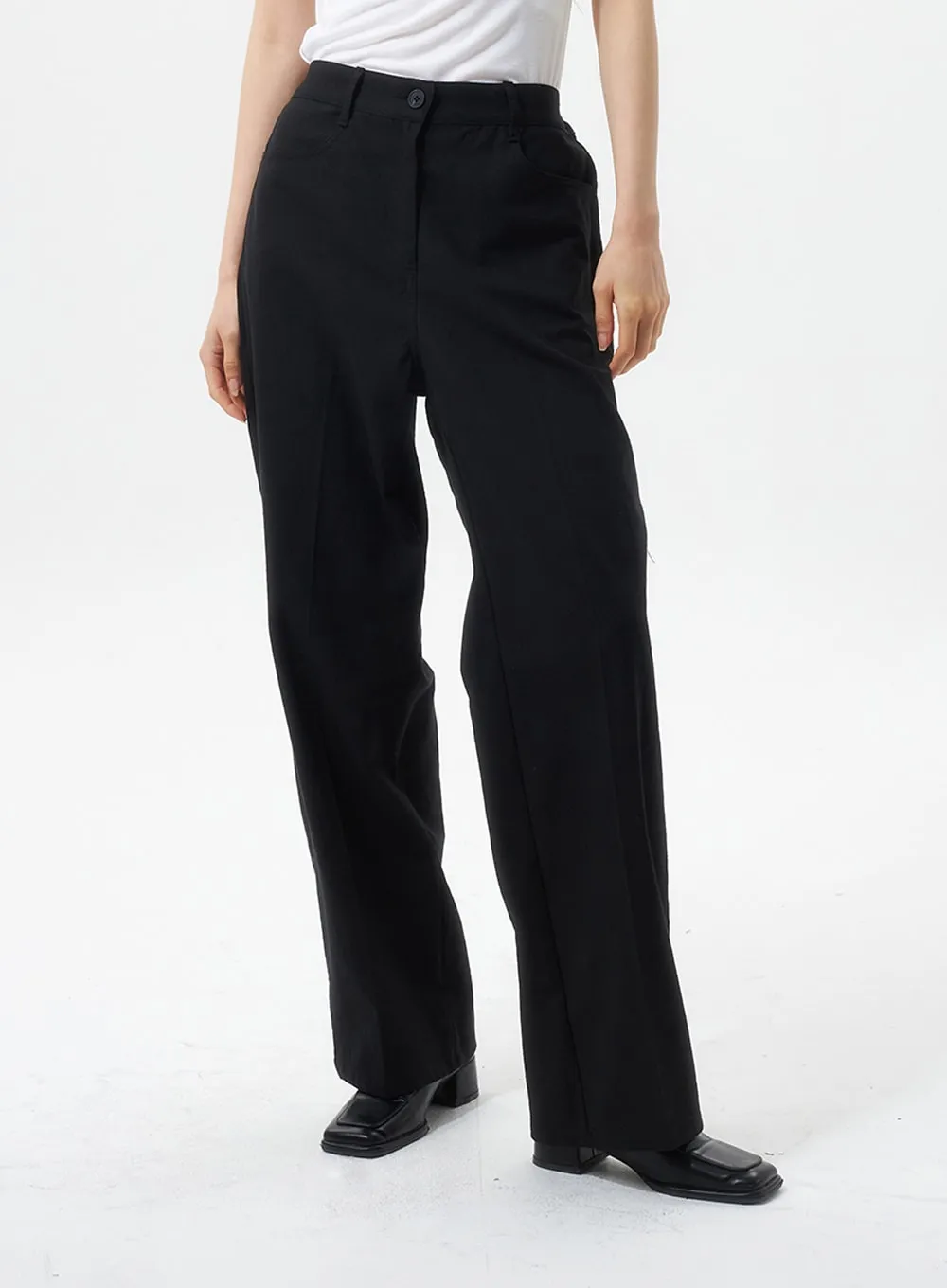 Straight Leg Tailored Pants IU326