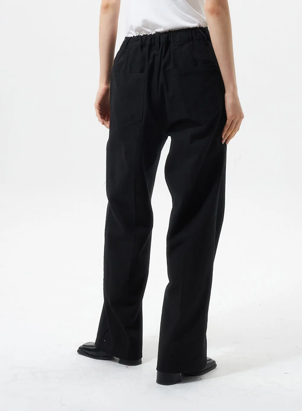 Straight Leg Tailored Pants IU326