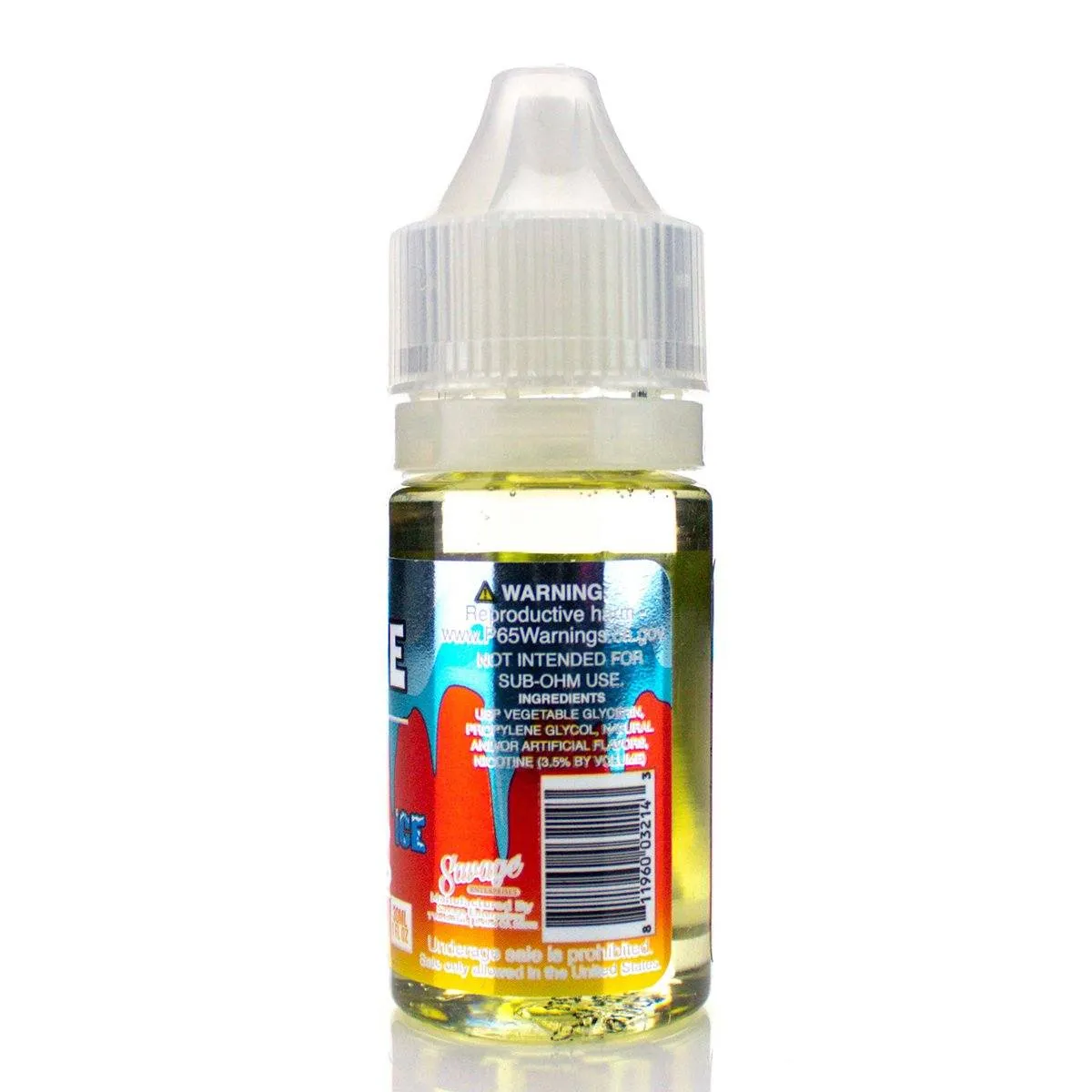 Straw Nanners On ICE by Vape 100 Ripe Collection Salts 30mL