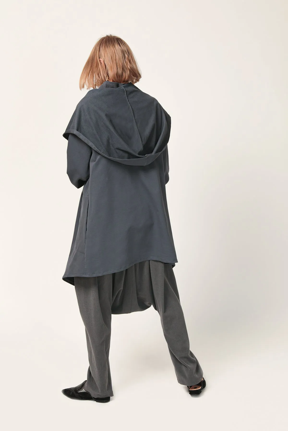 Women's Long Hooded Cardigan