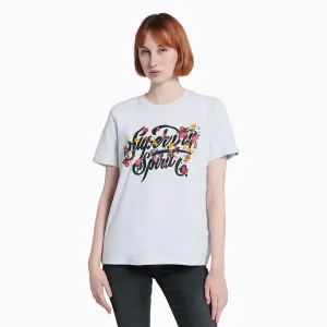 Women's Script Style Floral T Shirt