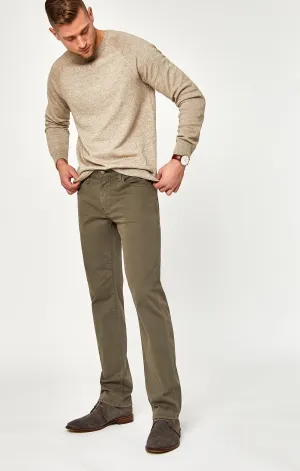 ZACH STRAIGHT LEG IN DUSTY OLIVE TWILL